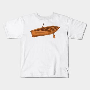 Rowboat cartoon illustration Kids T-Shirt